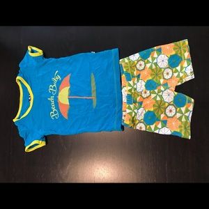 Kickee Pants beach baby short set